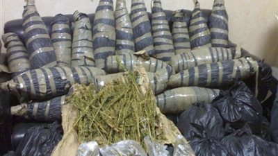 ضبط 12 كيلو بانجو وسلاح آلى بشمال سيناء