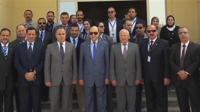 مميش والغضبان يتفقدان مقر الإدارة الجديد لميناء شرق بورسعيد (صور)