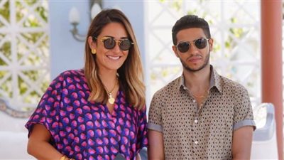 أمينة خليل تسجل لقاء مع مينا مسعود لمهرجان الجونة (صور)