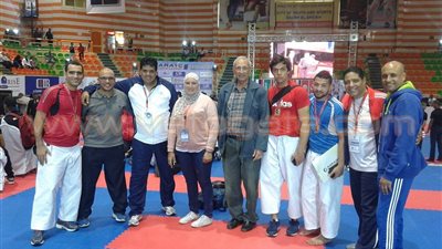 بالصور.. الشمس يحقق المركز الثالث ببطولة العالم للكاراتيه