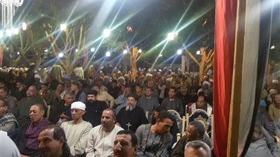 وفد كنسي يشارك بمؤتمر تأييد السيسي في قنا (صور)