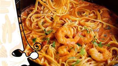 طريقة إعداد مكرونة هندية بالجمبري من مطبخ الشيف آسيا