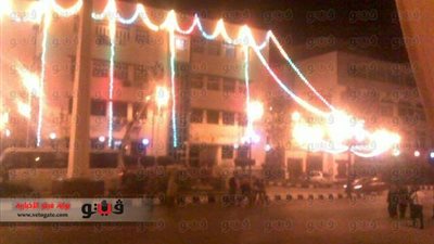 بالصور.. إضاءة مبنى محافظة الشرقية احتفالا بانتصارات أكتوبر