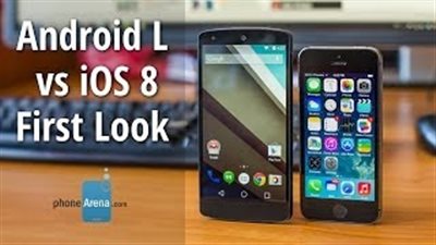 بالفيديو.. مقارنة بين نظامي تشغيل «Android L»و «iOS 8»