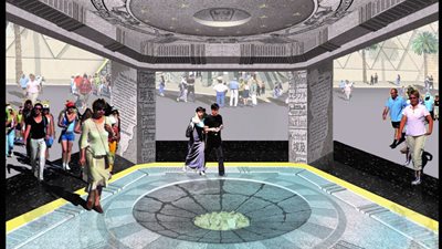 يعتمد على رؤية خرطوش رمسيس الثاني.. التصميمات النهائية لأول ميدان مسلة معلق في العالم