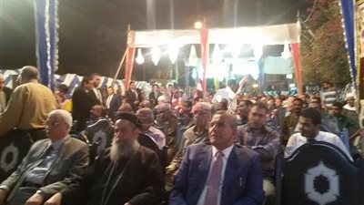 القمص أمونيوس يشارك بمؤتمر الصوفية لدعم السيسي في قنا (صور)