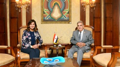وزيرة الهجرة تستقبل محمود عزمي الخبير التعليمي بأمريكا