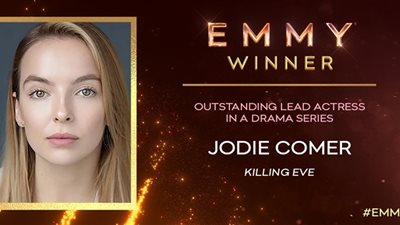 jodie comer | جودي كومر تحصد جائزة أفضل ممثلة عن مسلسل درامي بحفل الإيمي
