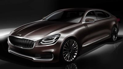 كيا تعرض صور سيارة كوريس المشاركة بفعاليات معرض نيويورك