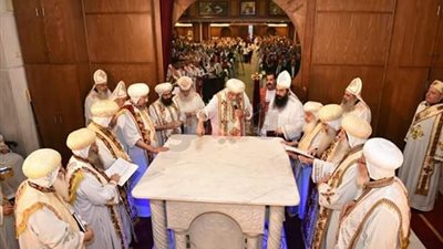 بالأسماء 9 أساقفة يشاركون في تدشين كنيسة مار جرجس بعين شمس