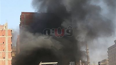 تفاصيل حريق مخزن تموين الطالبية (صور)