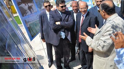 بالصور.. وزير الري ومحافظ الجيزة يتفقدان حديقة الوراق الجديدة