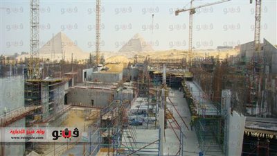 بالصور.. وزير الآثار يتفقد مشروع المتحف المصري الكبير