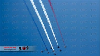 عروض جوية في سماء المنصورة احتفالًا بذكرى نصر أكتوبر