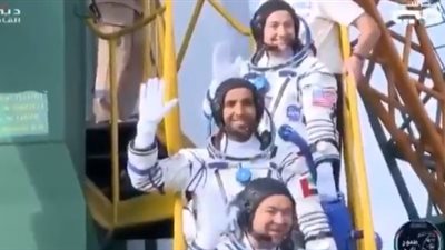 لحظة تاريخية.. الإماراتى هزاع المنصوري ينطلق إلى الفضاء (فيديو)