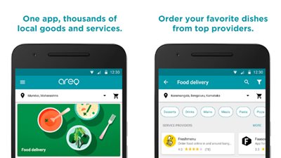 Google Areo تطبيق جديد لتسليم طلبات الطعام والخدمات المنزلية