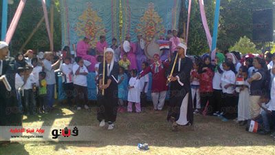 بالفيديو والصور..احتفالات أكتوبر بالعصى والمزمار في أسوان