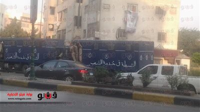 بالصور.. تعزيزات أمنية حول قسم أول شبرا الخيمة
