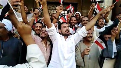 تظاهرة في كرداسة لدعم استقرار البلاد (فيديو)