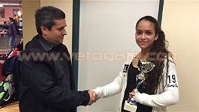 نور اللامعي تحصد المركز الثاني في بطولة النمسا للإسكواش