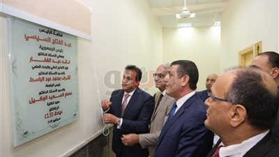 وزير التعليم العالي يفتتح منشآت تعليمية وبحثية جديدة بجامعة المنصورة (صور)