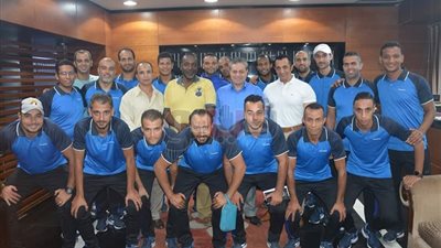 مطار القاهرة يكرم البعثة المشاركة في بطولة الجمهورية للشركات