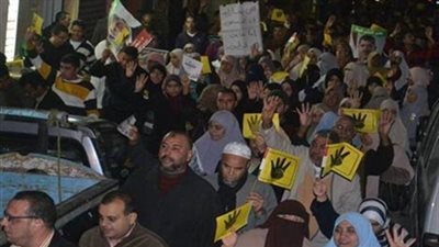 أمن السويس يطارد مسيرة إخوانية
