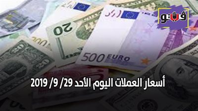 اسعار العملات اليوم في مصر بالجنيه المصرى | اسعار العملات اليوم الأحد 29/ 9/ 2019