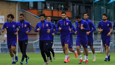 مران استشفائي للاعبي الأهلي المشاركين في مباراة كانو سبورت