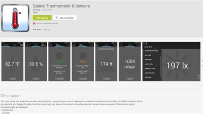 جوجل بلاى تتيح تطبيقًا يحول هاتفك الأندرويد لترمومتر