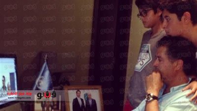 راغب علامة يشاهد كليبه الجديد مع أولاده قبل طرحه