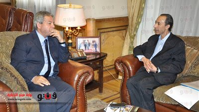 بالصور.. وزير الرياضة يستقبل «الأمير» لحل أزمات البث وغرامة «فيفا»