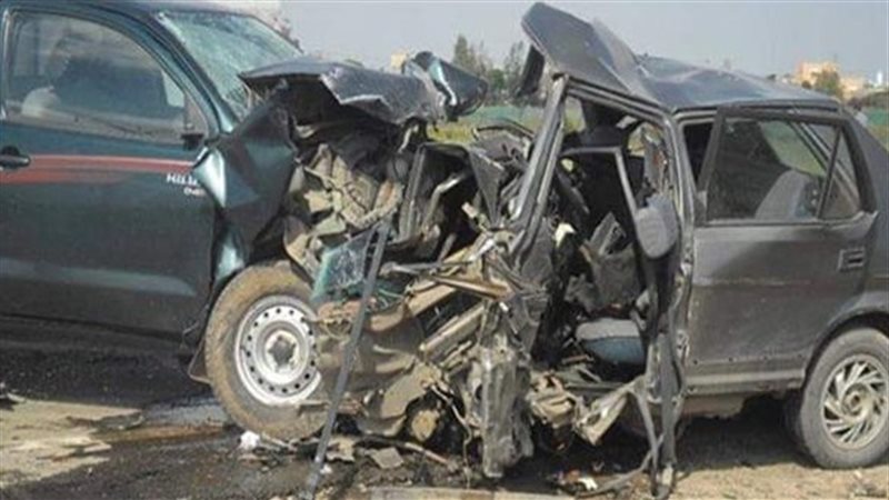 حادث تصادم سيارتين