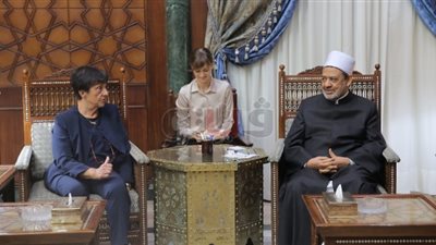 شيخ الأزهر يلتقي وفدًا من منتدى ريميني للصداقة بين الشعوب في إيطاليا