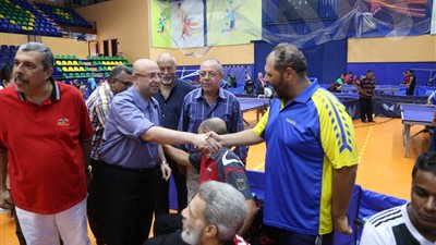 نائب محافظ بورسعيد يشهد بطولة الجمهورية لتنس الطاولة للإعاقة الحركية (صور)