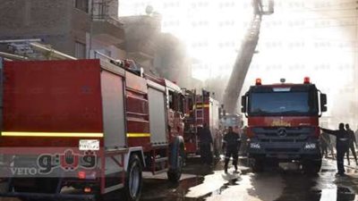 احتراق 5 سيارات في ساحة انتظار بشبرا الخيمة