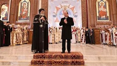 تعرف على جهود السيسي لنشر قيم المحبة والمساواة تزامنا مع تدشين كاتدرائية جديدة بدير جبل القلالي
