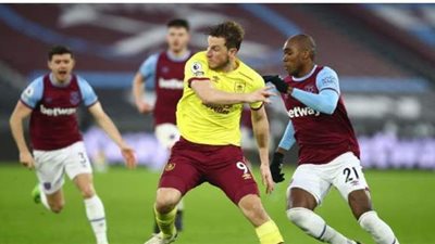 وست هام يفوز على بيرنلي 0/1 في الدوري الإنجليزي