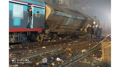 تفاصيل حادث قطار طنطا المكيف