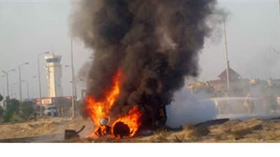 التحقيق في انفجار مقطورة محملة بمواد بترولية في الصف