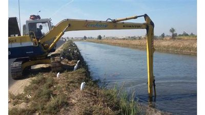 تطهير المجاري المائية بالفيوم للقضاء على مشكلة نقص مياه الري