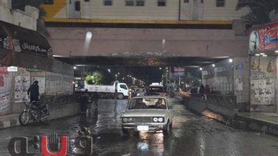 محافظ الغربية يتابع سحب مياه الأمطار من شوارع طنطا