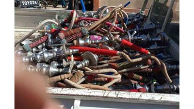 ضبط 12 شيشة بالمقاهي خلال حملة في الشرقية