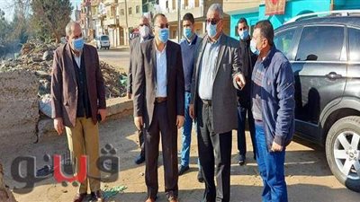 انتشارالقمامة والمخلفات في زيارة المحافظ لـ