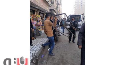 حملات لرفع إشغالات الطرق في الزقازيق