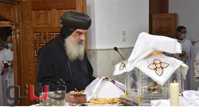 الأنبا يوساب يفتتح كنيسة «يوحنا المعمدان» بكاتدرائية مار جرجس lصور