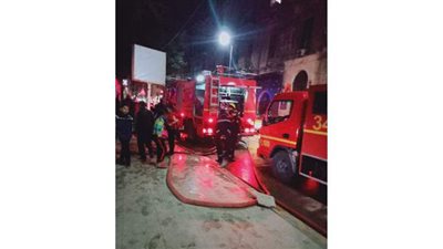 حريق في أحد مخازن الخشب بالإسكندرية