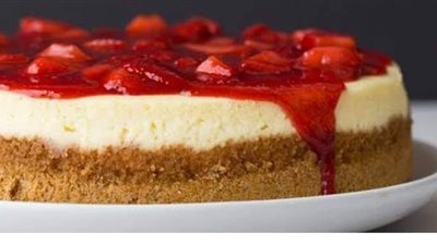 طريقة عمل تشيز كيك الفراولة