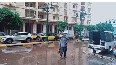 8 صور ترصد سقوط الأمطار في الإسكندرية