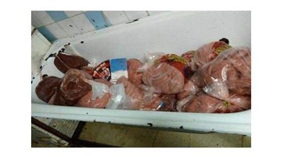 ضبط أطعمة مجمدة فاسدة في الإسكندرية